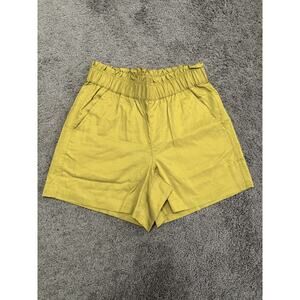 XS Indigo Thread Shorts Pockets Gold Yellow Women’s Beach Cruise